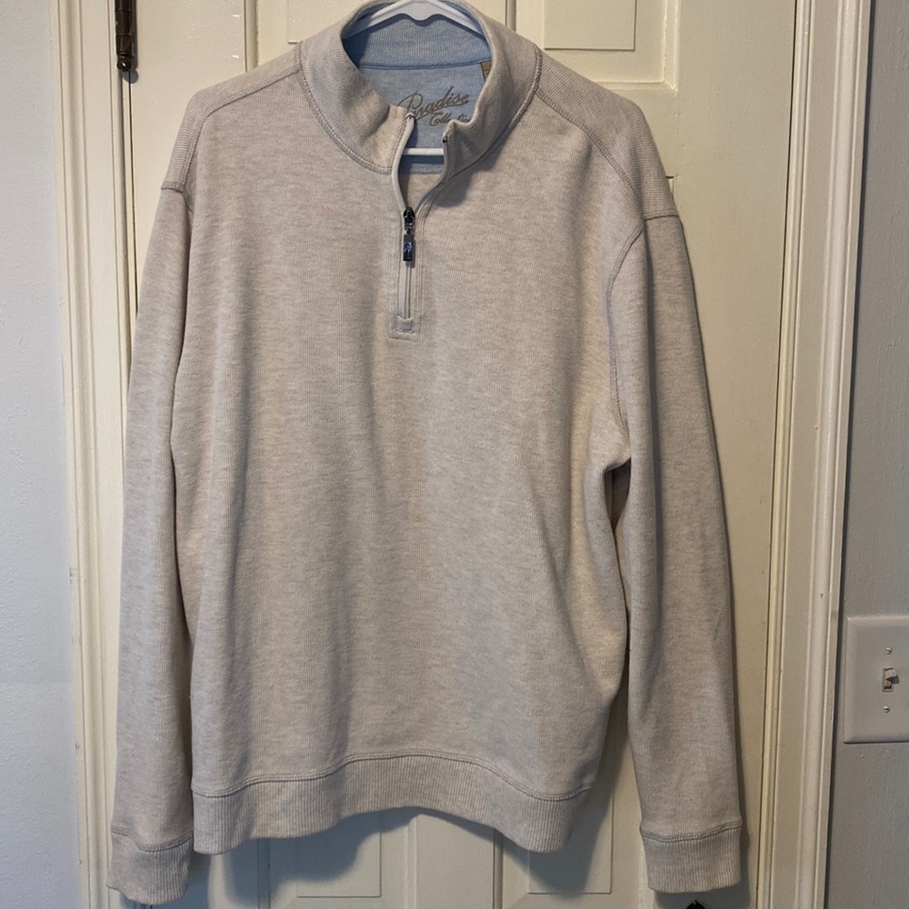 Paradise Collection Mens Quarter Zip- Size Large
